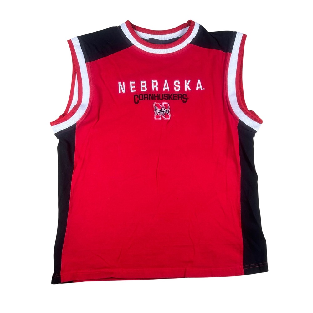 ProEdge Nebraska Cornhuskers Mens Large Red Sleeveless Muscle T-Shirt NCAA NCAA
